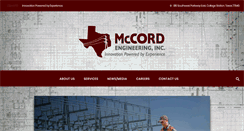 Desktop Screenshot of mccordeng.com