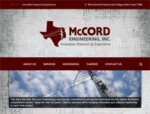 Tablet Screenshot of mccordeng.com